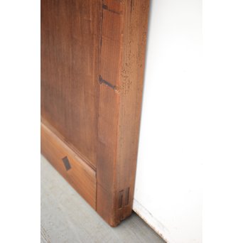 総欅 ガラス格子蔵戸　W991 