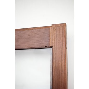 総欅 ガラス格子蔵戸　W991 