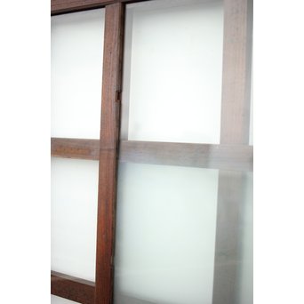 総欅 ガラス格子蔵戸　W991 