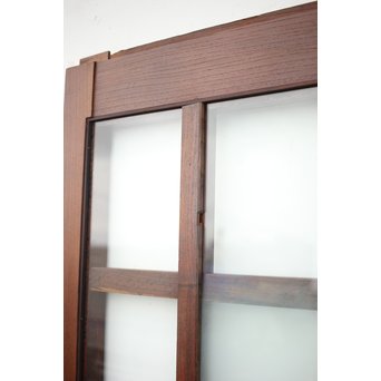 総欅 ガラス格子蔵戸　W991 