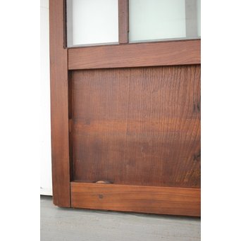 総欅 ガラス格子蔵戸　W991 