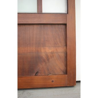 総欅 ガラス格子蔵戸　W991 