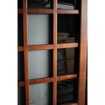 総欅 ガラス格子蔵戸　W991 