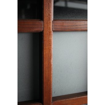 総欅 ガラス格子蔵戸　W991 