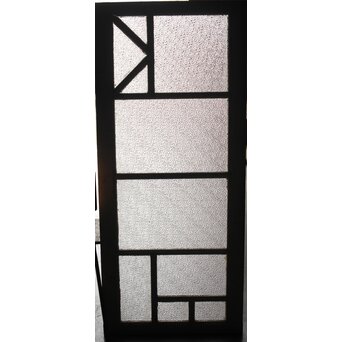 幾何学組子 白いガラス建具　GD1286 