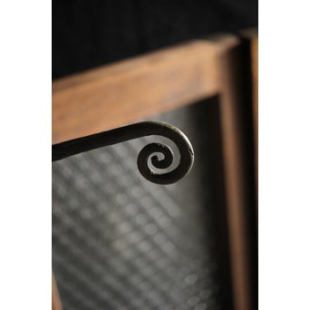 洋館デザイン金具のプレスガラス窓 2枚1組　GD1287 