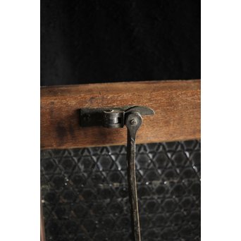 洋館デザイン金具のプレスガラス窓 2枚1組　GD1287 