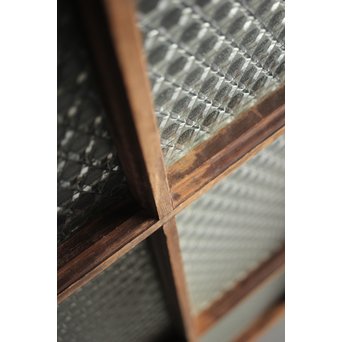 洋館デザイン金具のプレスガラス窓 2枚1組　GD1287 