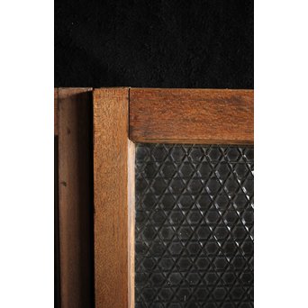 洋館デザイン金具のプレスガラス窓 2枚1組　GD1287 