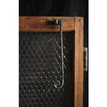 洋館デザイン金具のプレスガラス窓 2枚1組　GD1287 