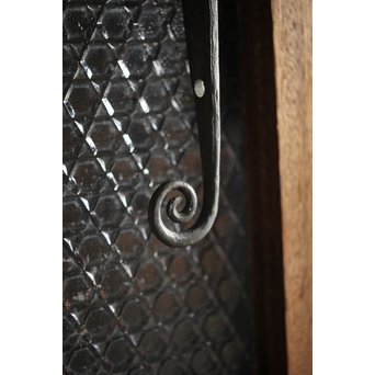 洋館デザイン金具のプレスガラス窓 2枚1組　GD1287 