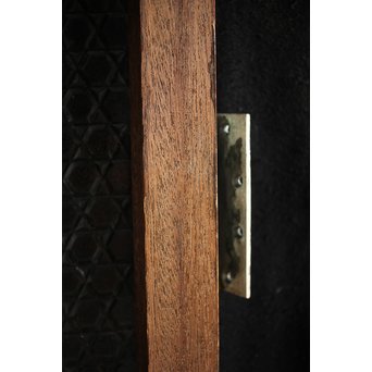 洋館デザイン金具のプレスガラス窓 2枚1組　GD1287 