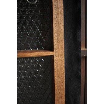 洋館デザイン金具のプレスガラス窓 2枚1組　GD1287 