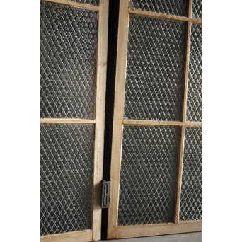 洋館デザイン金具のプレスガラス窓 2枚1組　GD1287 