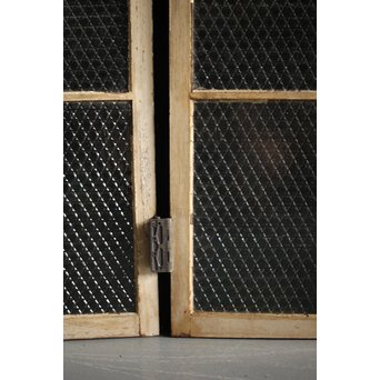 洋館デザイン金具のプレスガラス窓 2枚1組　GD1287 