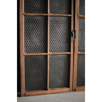 洋館デザイン金具のプレスガラス窓 2枚1組　GD1287 