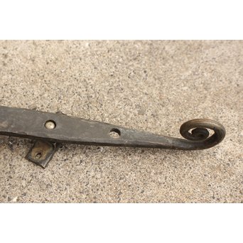 洋館デザイン金具のプレスガラス窓 2枚1組　GD1287 ※実際は上にぶら下がっている金具が下部に来ます