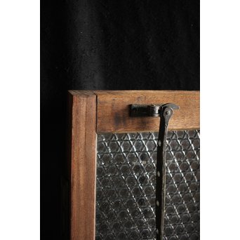 洋館デザイン金具のプレスガラス窓 2枚1組　GD1287 