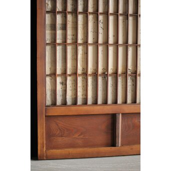 大福帳の障子戸　F225 