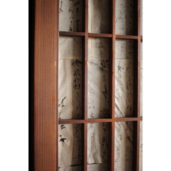 大福帳の障子戸　F225 
