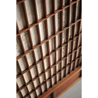 大福帳の障子戸　F225 