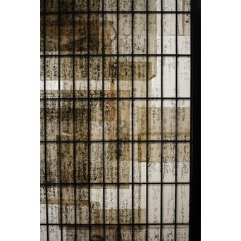 大福帳の障子戸　F225 