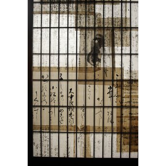 大福帳の障子戸　F225 