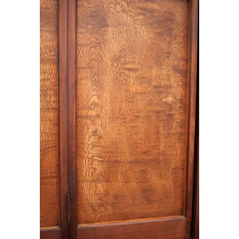 玉杢腰板 組子格子建具 2枚1組　L1029Y 