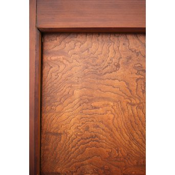 玉杢腰板 組子格子建具 2枚1組　L1029Y 