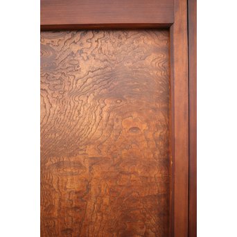 玉杢腰板 組子格子建具 2枚1組　L1029Y 