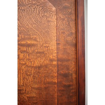 玉杢腰板 組子格子建具 2枚1組　L1029Y 