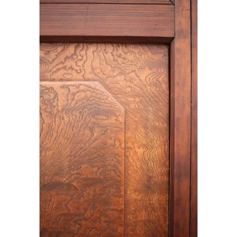 玉杢腰板 組子格子建具 2枚1組　L1029Y 