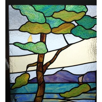 松 ステンドガラス　GD1288 
