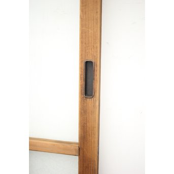 黄色と緑色ガラスの白木建具S 2枚1組　GD1289Y 