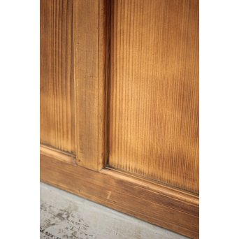 黄色と緑色ガラスの白木建具S 2枚1組　GD1289Y 