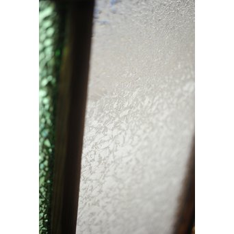 黄色と緑色ガラスの白木建具S 2枚1組　GD1289Y 