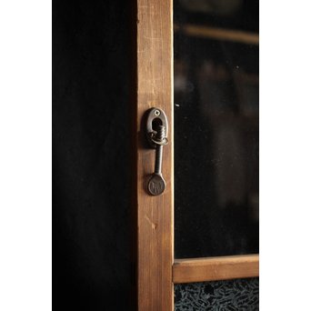 黄色と緑色ガラスの白木建具S 2枚1組　GD1289Y 