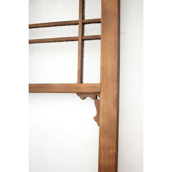 黄色と緑色ガラスの白木建具M 6枚1組　GD1290YD 