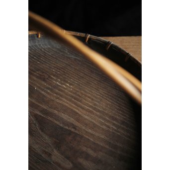 寺什物 栗と籐の堤盆　X240 