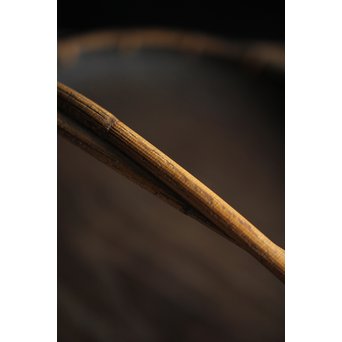 寺什物 栗と籐の堤盆　X240 