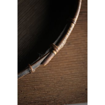 寺什物 栗と籐の堤盆　X240 