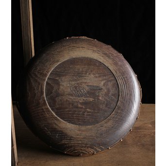 寺什物 栗と籐の堤盆　X240 