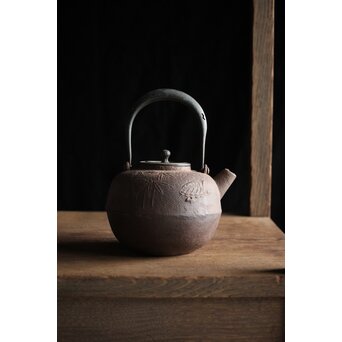 釜師系 砲口土瓶形小鉄瓶/急須　M214