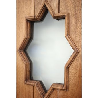 星型カットガラスの親子ドア　GD1291 