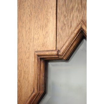 星型カットガラスの親子ドア　GD1291 