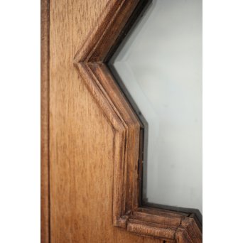 星型カットガラスの親子ドア　GD1291 