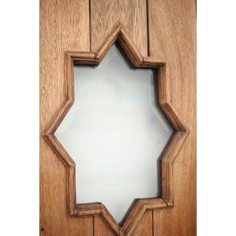 星型カットガラスの親子ドア　GD1291 