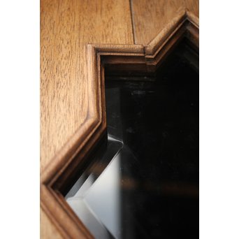 星型カットガラスの親子ドア　GD1291 