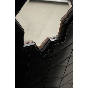 星型カットガラスの親子ドア　GD1291 