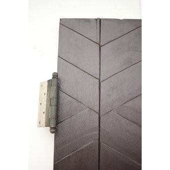 星型カットガラスの親子ドア　GD1291 